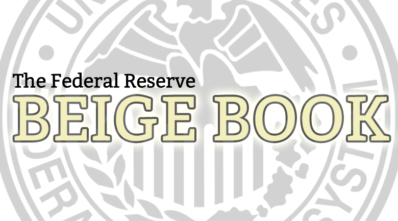 Beige Book tiếp tục cho thấy ít lo ngại hơn các dữ liệu kinh tế Beige Book tiếp tục cho thấy ít lo ngại hơn các dữ liệu kinh tế