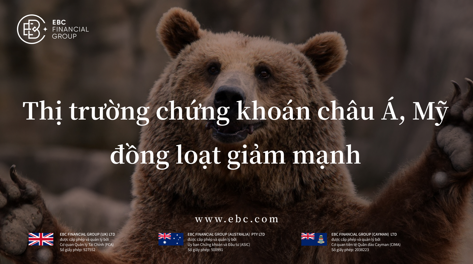 Trọng tâm toàn cầu EBC 16/04: Thị trường chứng khoán châu Á, Mỹ đồng loạt giảm mạnh