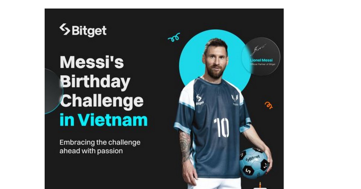 Party time! Cùng Bitget chào mừng sinh nhật lần thứ 37 của Messi tại Thử thách Sinh nhật Messi, với 37 món quà đang chờ bạn! Party time! Cùng Bitget chào mừng sinh nhật lần thứ 37 của Messi tại Thử thách Sinh nhật Messi, với 37 món quà đang chờ bạn!