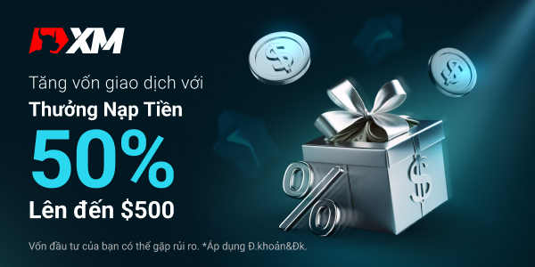 Khám phá cơ hội tăng vốn với khuyến mãi 50% lên đến $500 từ XM