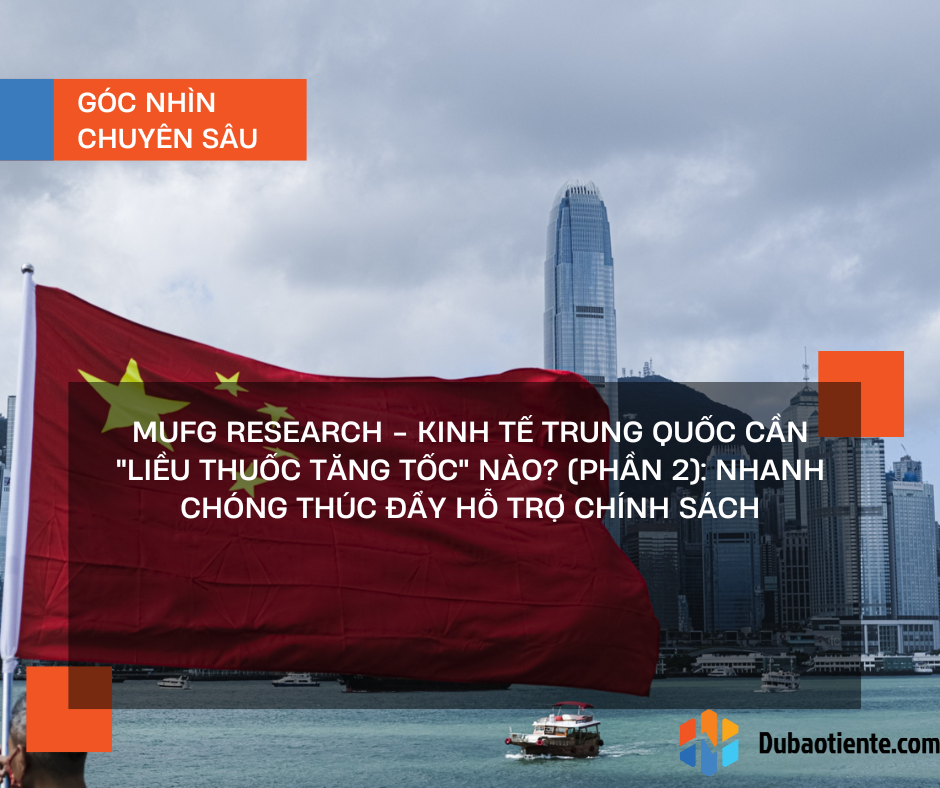MUFG Research - Kinh tế Trung Quốc cần "liều thuốc tăng tốc" nào? (Phần 2): Tăng cường hỗ trợ chính sách