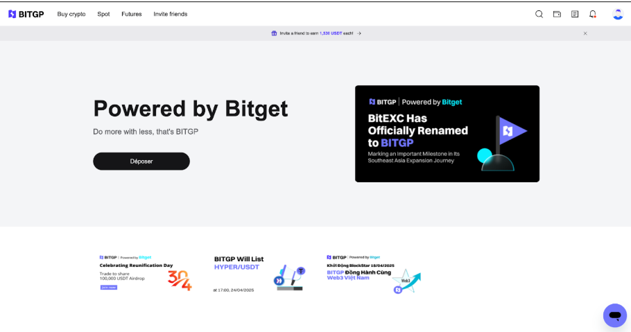 Giao diện người dùng BITGP có dễ sử dụng không?